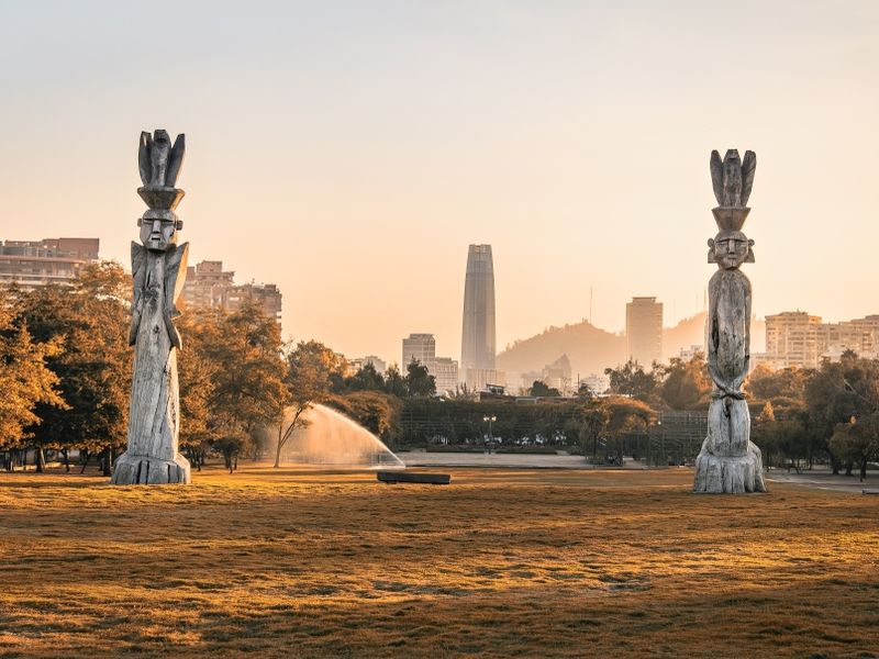 santiago-skyline-at-araucano-park-and-chemamules