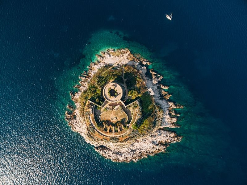 aerial-view-of-round-fortress-mamula