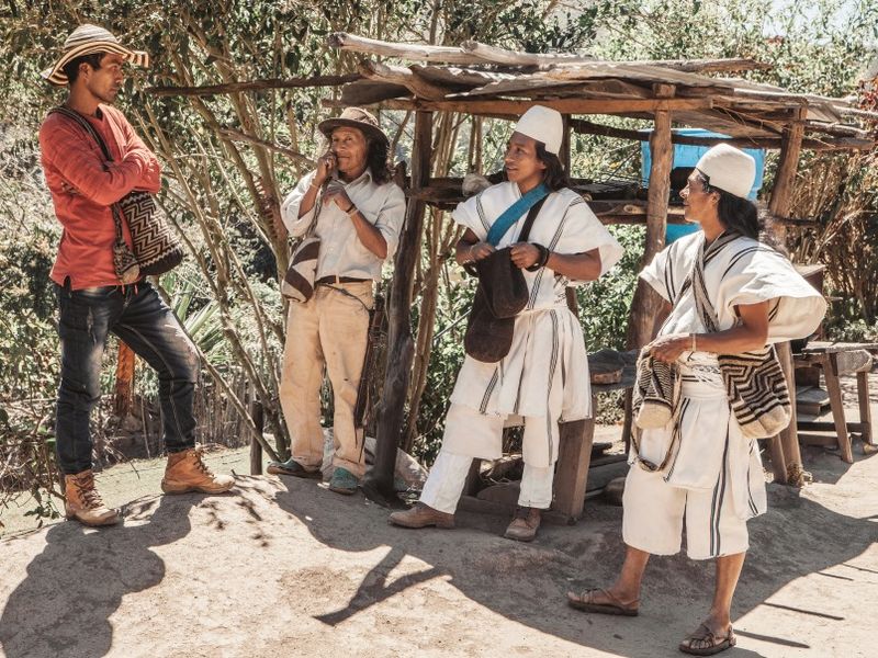 a-group-of-indigenous-arhuaco-men-chatting